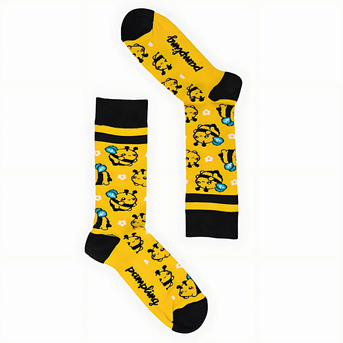 Calcetines largos Bees amarillo