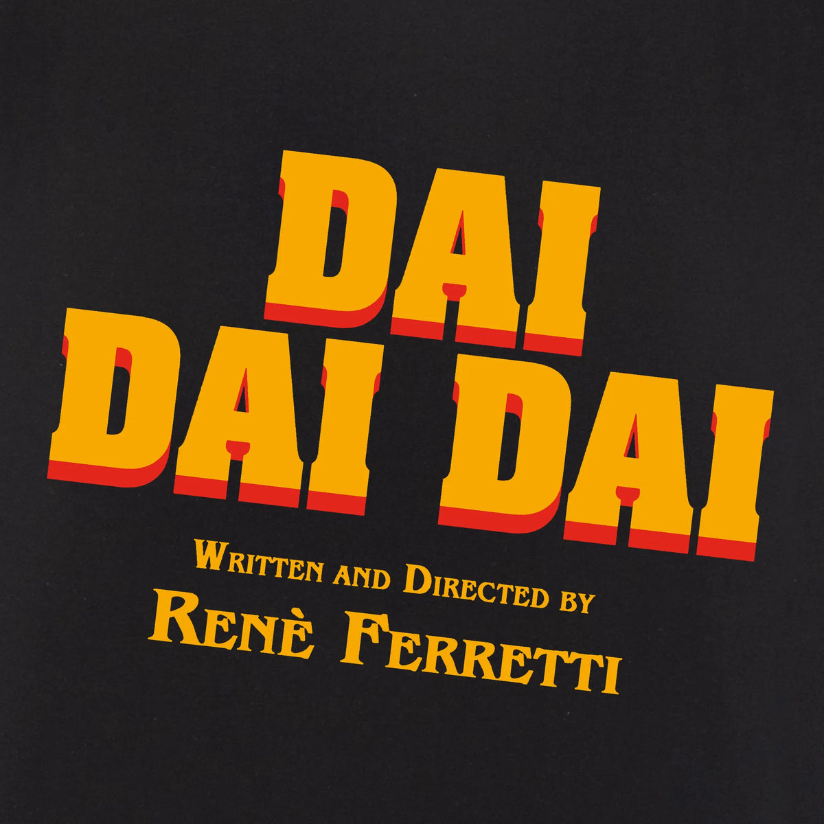 Camiseta manga corta Dai Dai Dai negro profundo