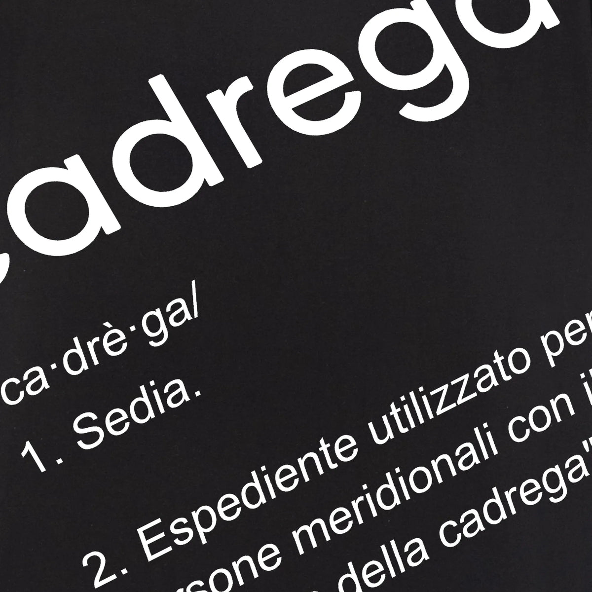 Camiseta manga corta Cadrega negro profundo