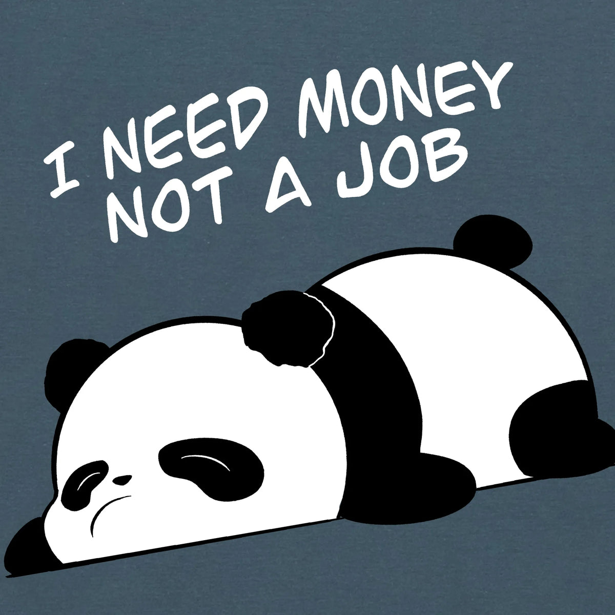 Camiseta manga corta I Need Money azul profundo
