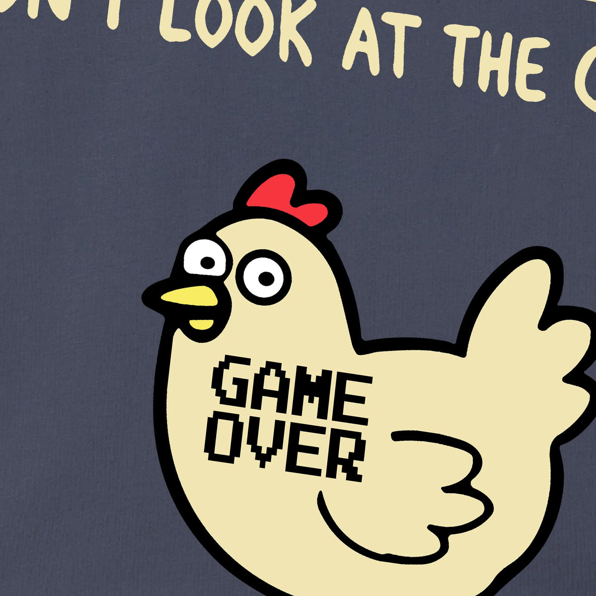 Camiseta manga corta Chicken Game azul vaquero kids