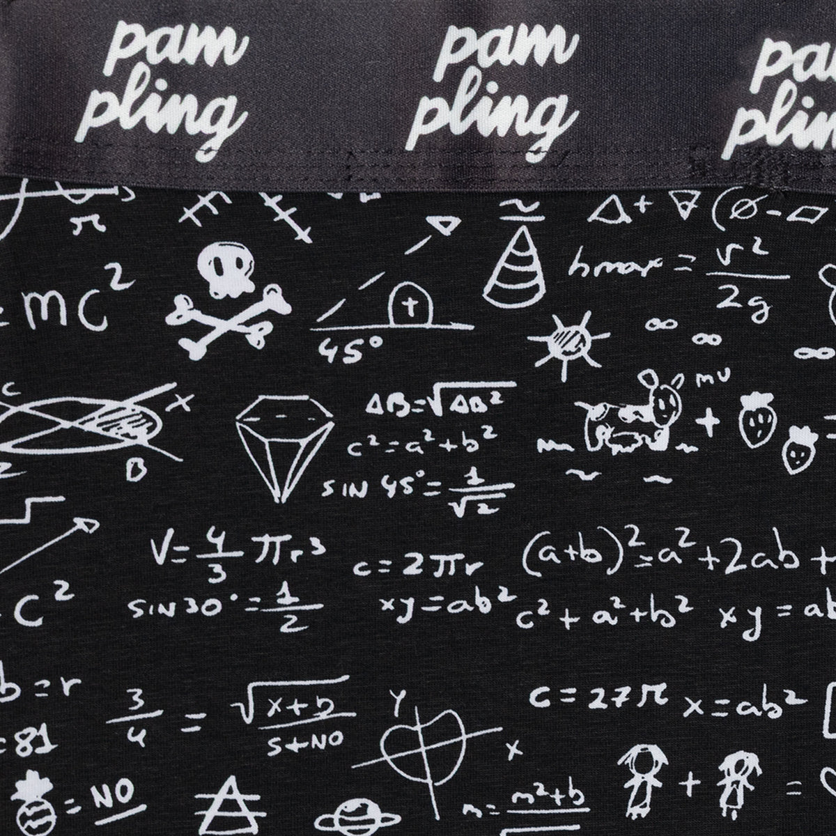 Boxers Crazy Math negro profundo