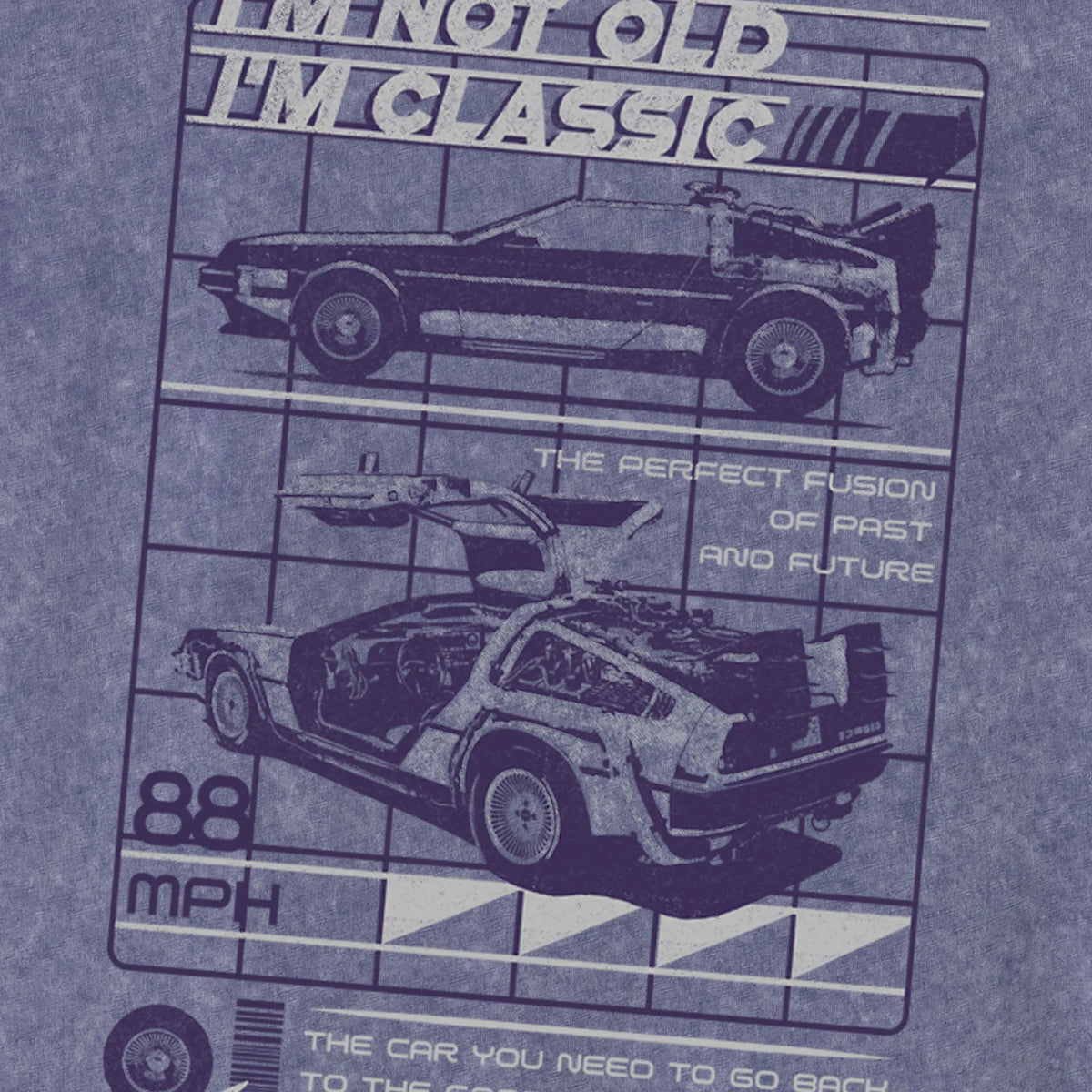 Camiseta manga corta Im Classic azul lavado