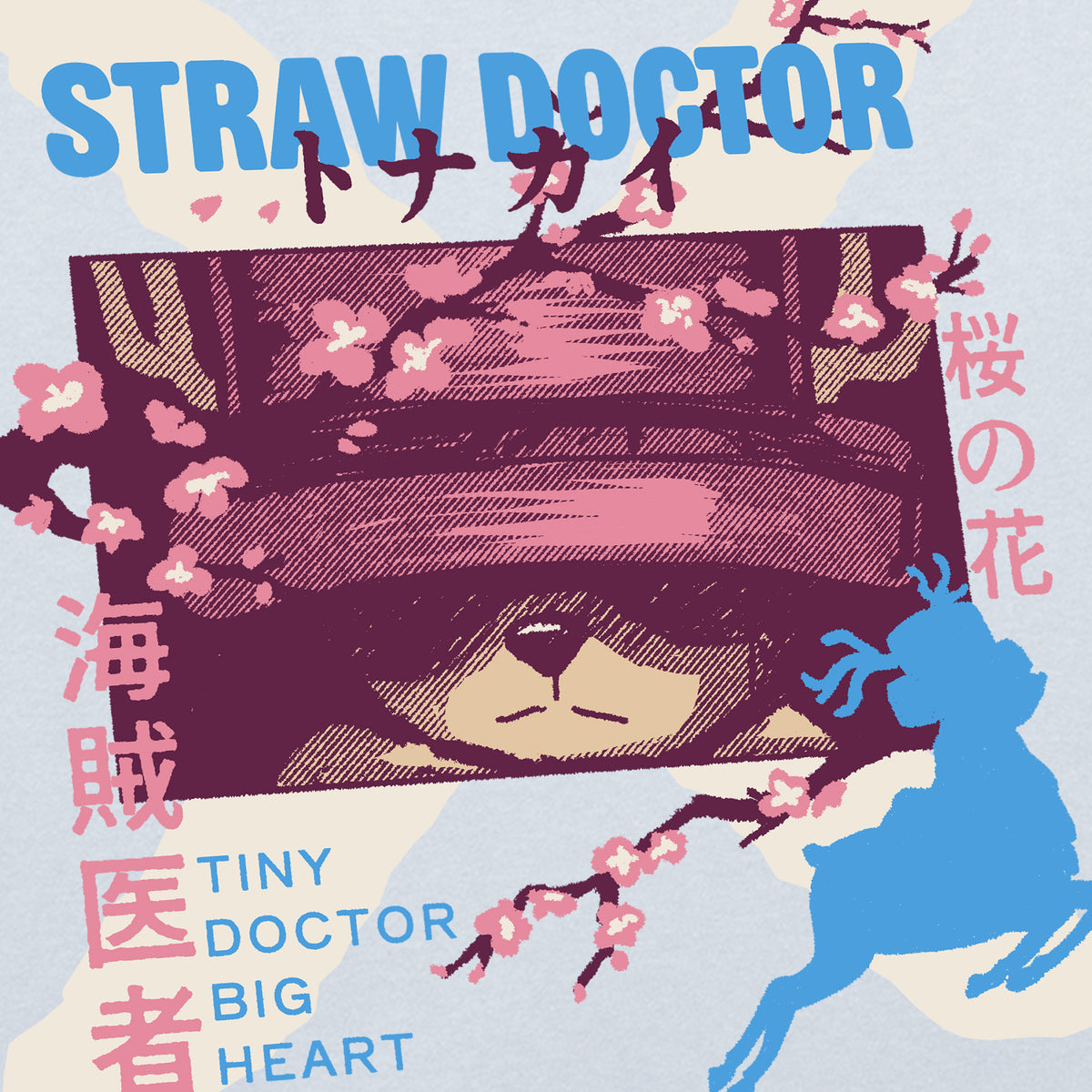 Sudadera con capucha Straw Doctor azul celeste
