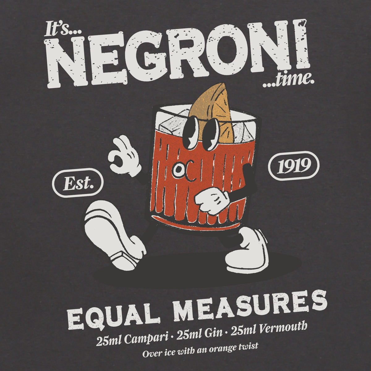 Camiseta manga corta Negroni Equal Measures gris carbón mujer