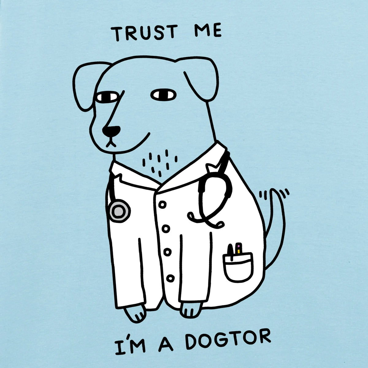 Camiseta manga corta Dogtor azul celeste