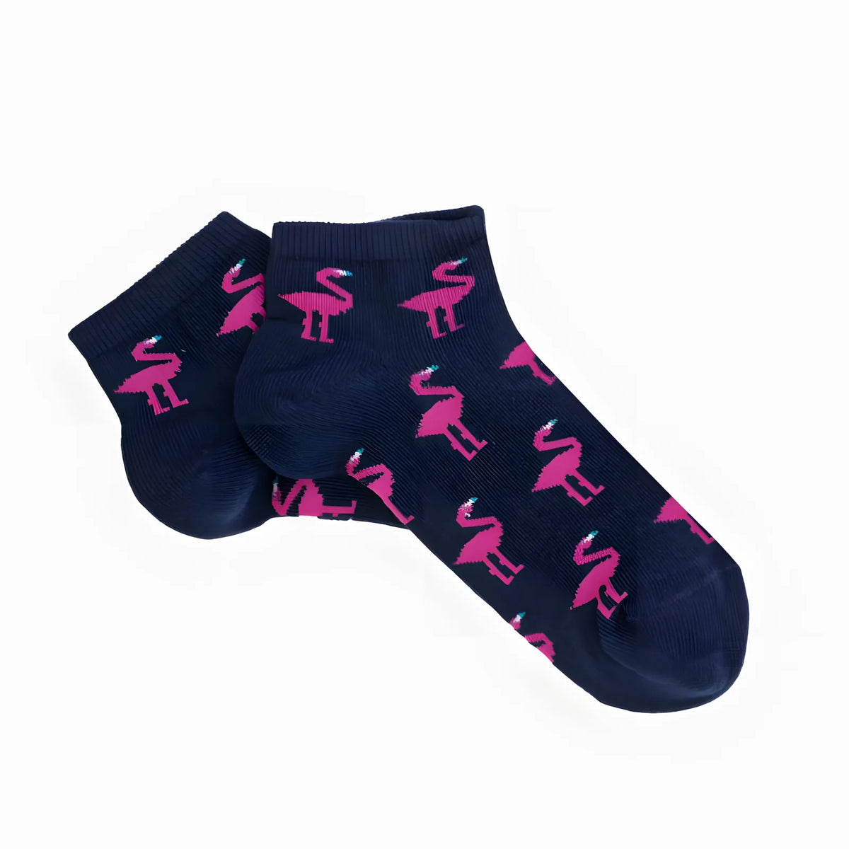 Calcetines cortos Flamingo azul marino