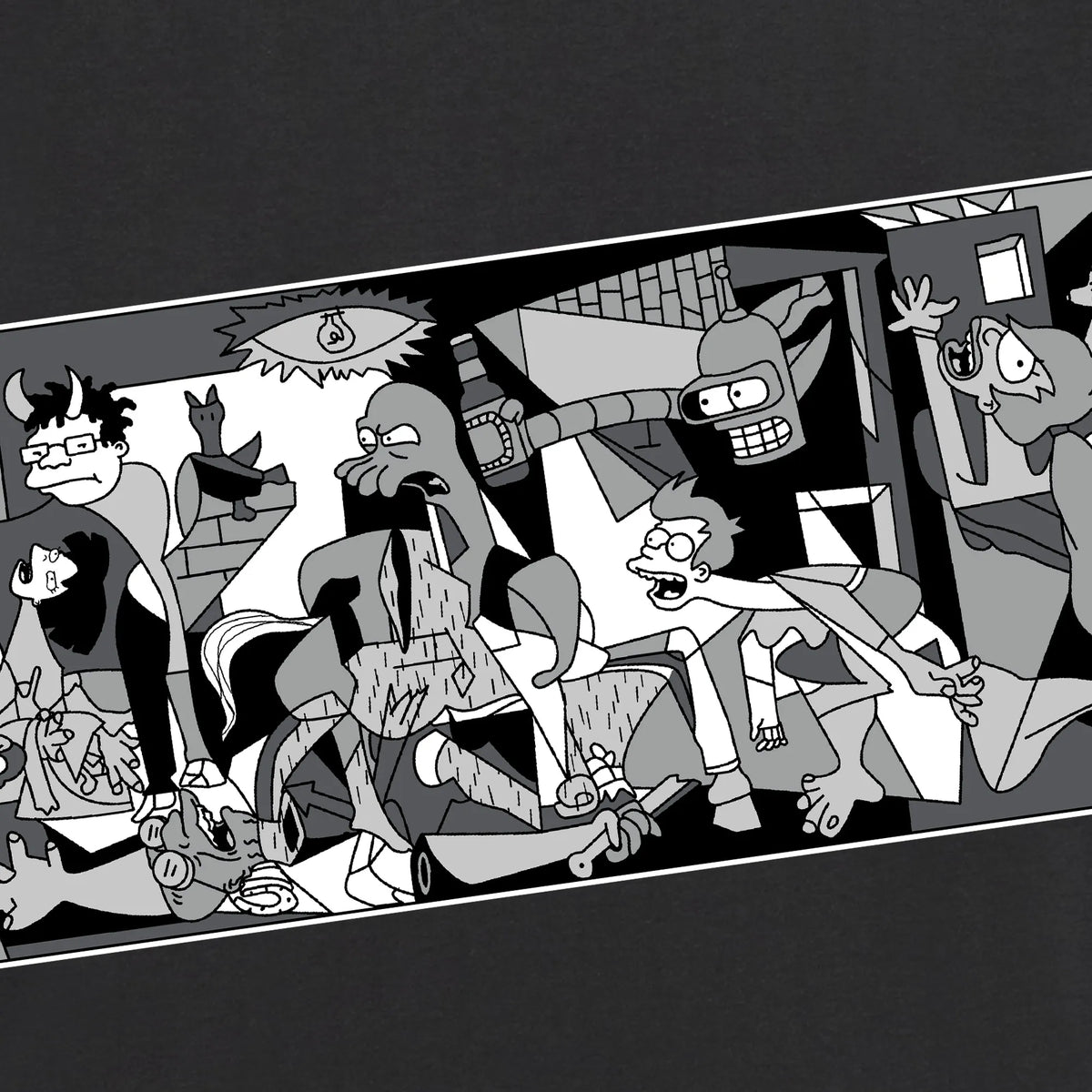Camiseta manga corta Future Guernica gris ratón
