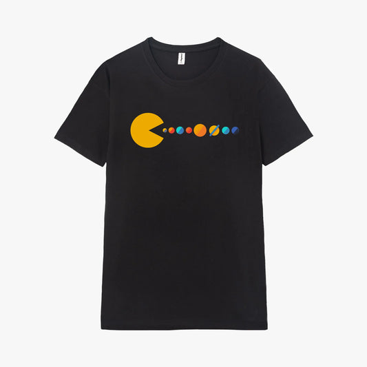 Camiseta manga corta Mister Universe negro profundo