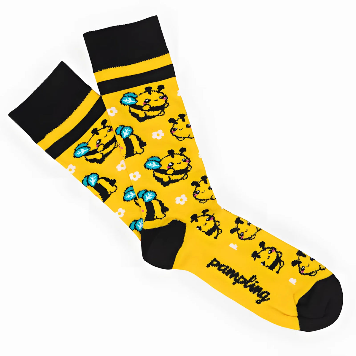 Calcetines largos Bees amarillo