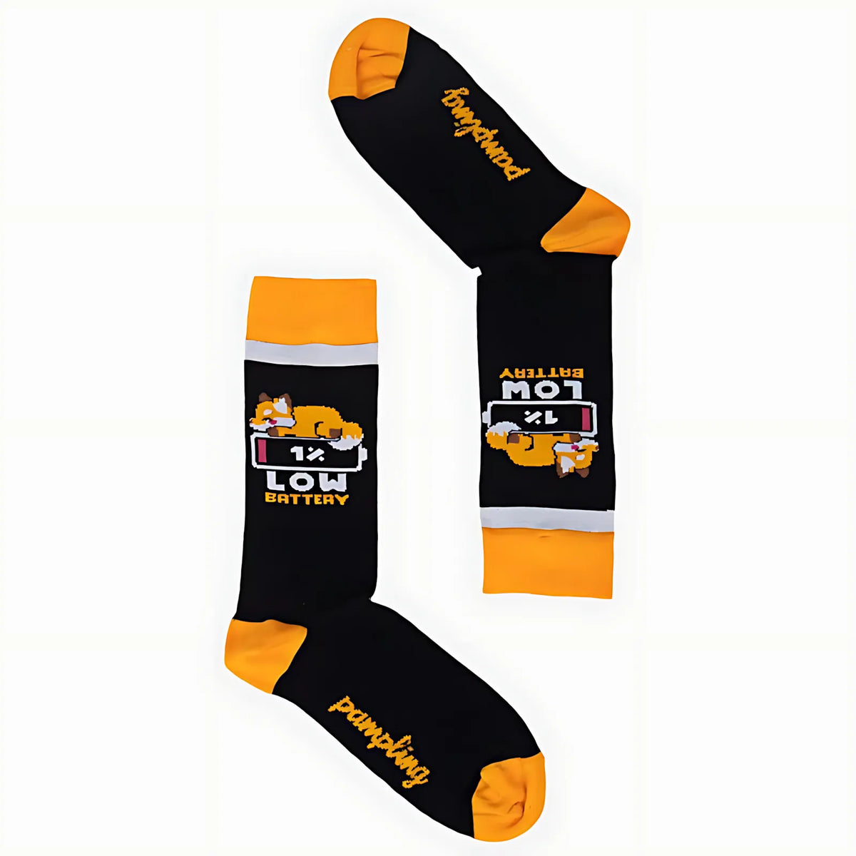Calcetines largos Low Battery negro profundo