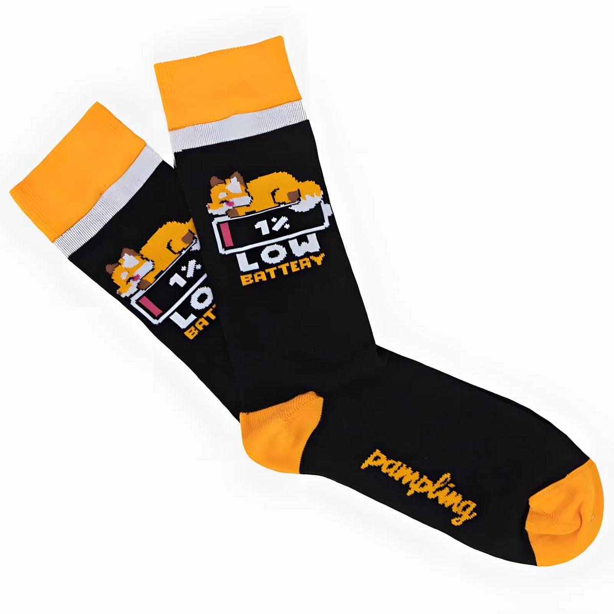 Calcetines largos Low Battery negro profundo