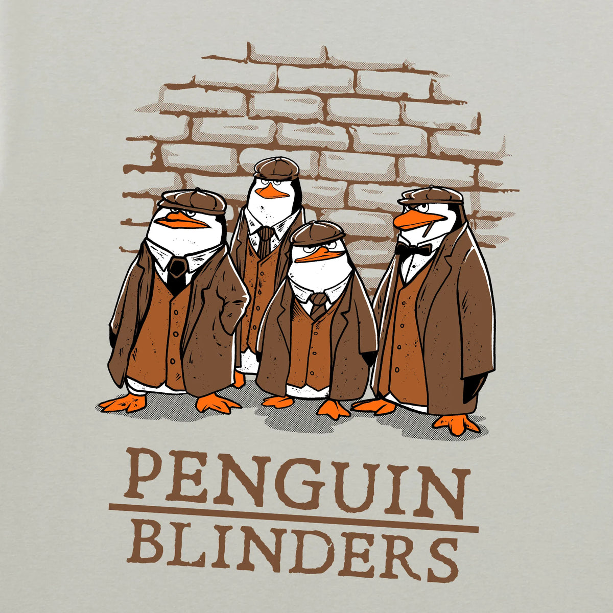 Camiseta manga corta Penguin Blinders gris pacífico