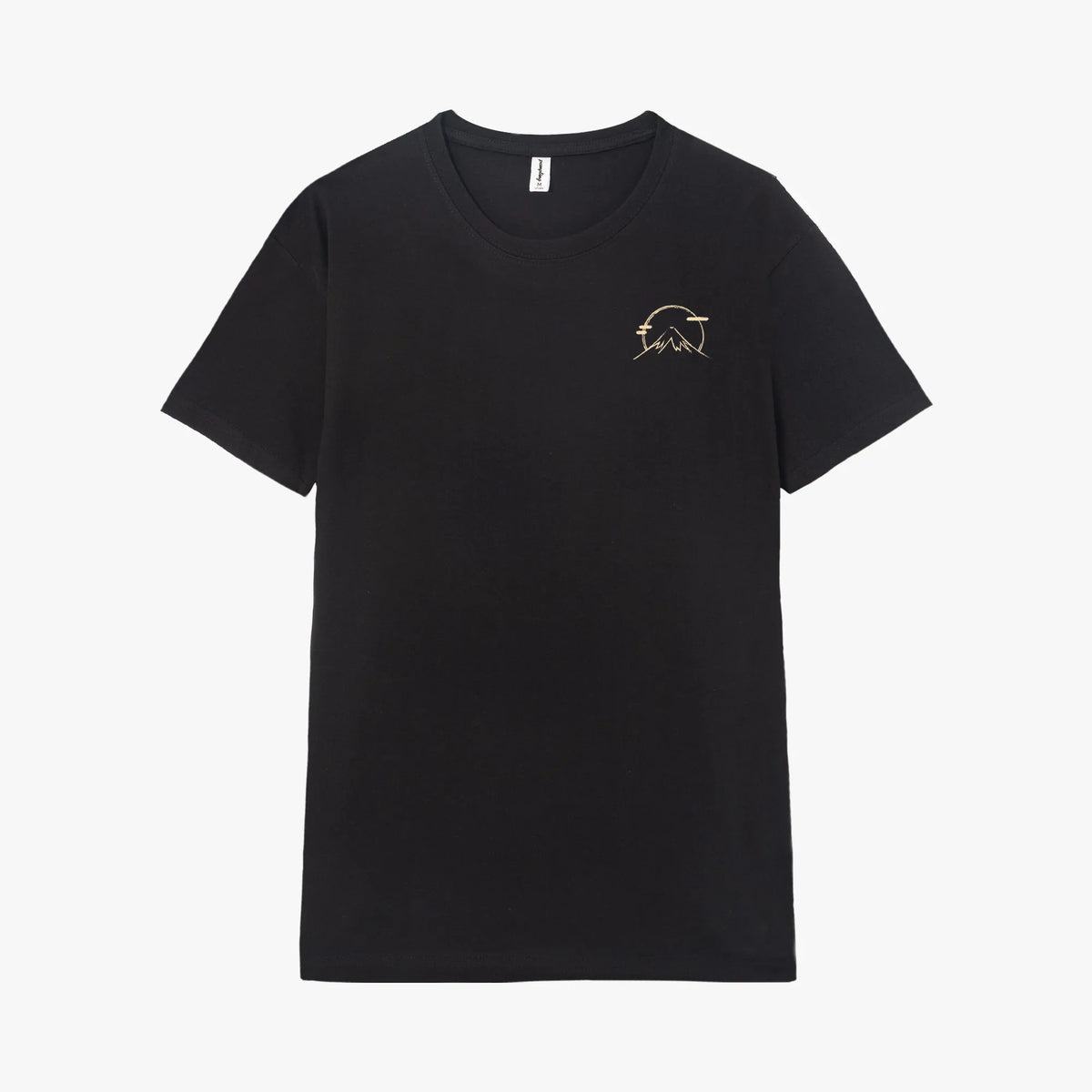 Camiseta manga corta Coffee Cat in Mt Fuji negro profundo