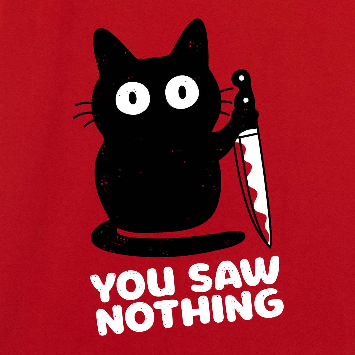 Camiseta manga corta You Saw Nothing rojo pimienta