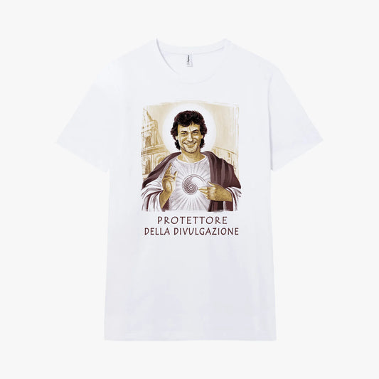 Camiseta manga corta Santa Angela blanco clásico