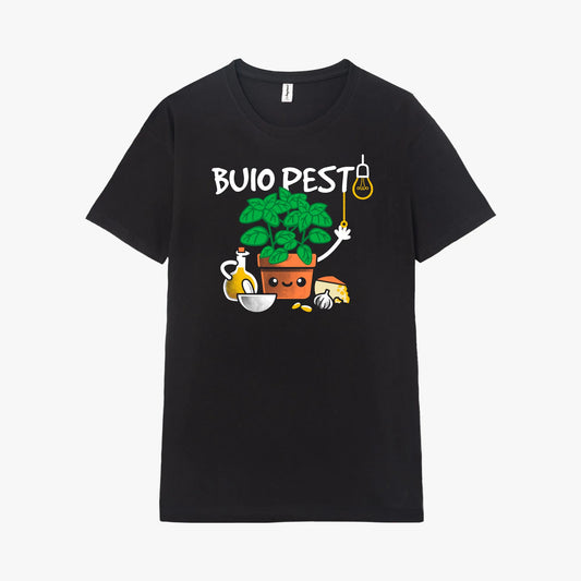 Camiseta manga corta Buio Pesto negro profundo