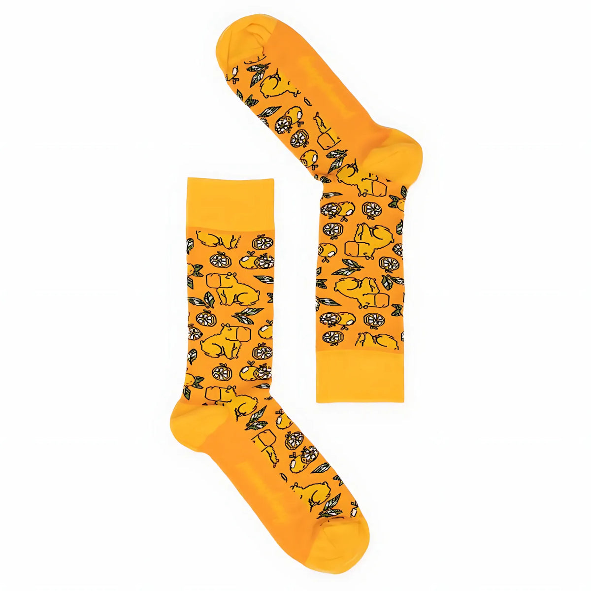 Calcetines largos Happy Capi amarillo