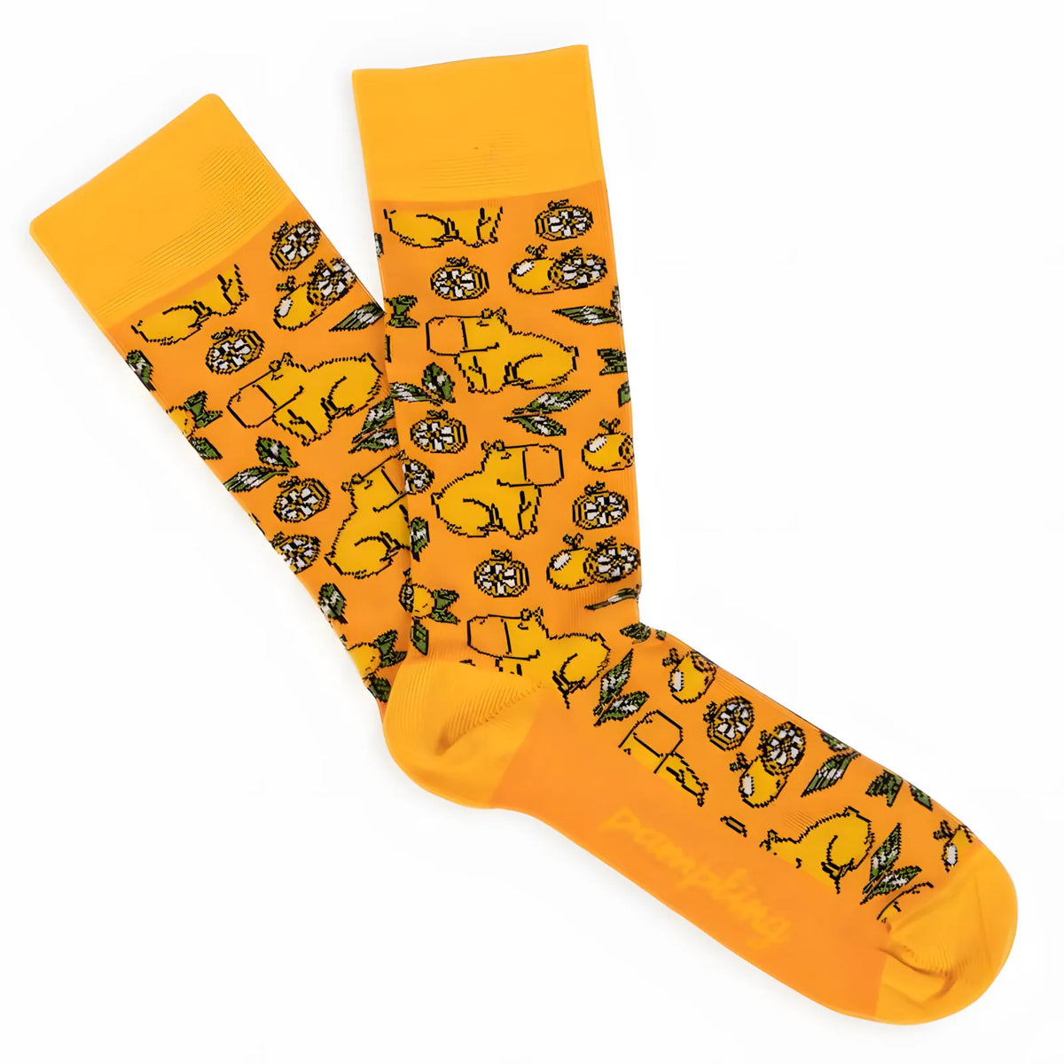 Calcetines largos Happy Capi amarillo