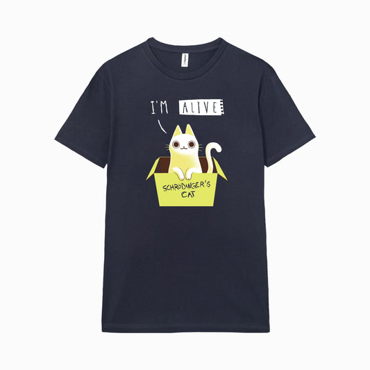 Camiseta manga corta Schrodingers Pet azul marino