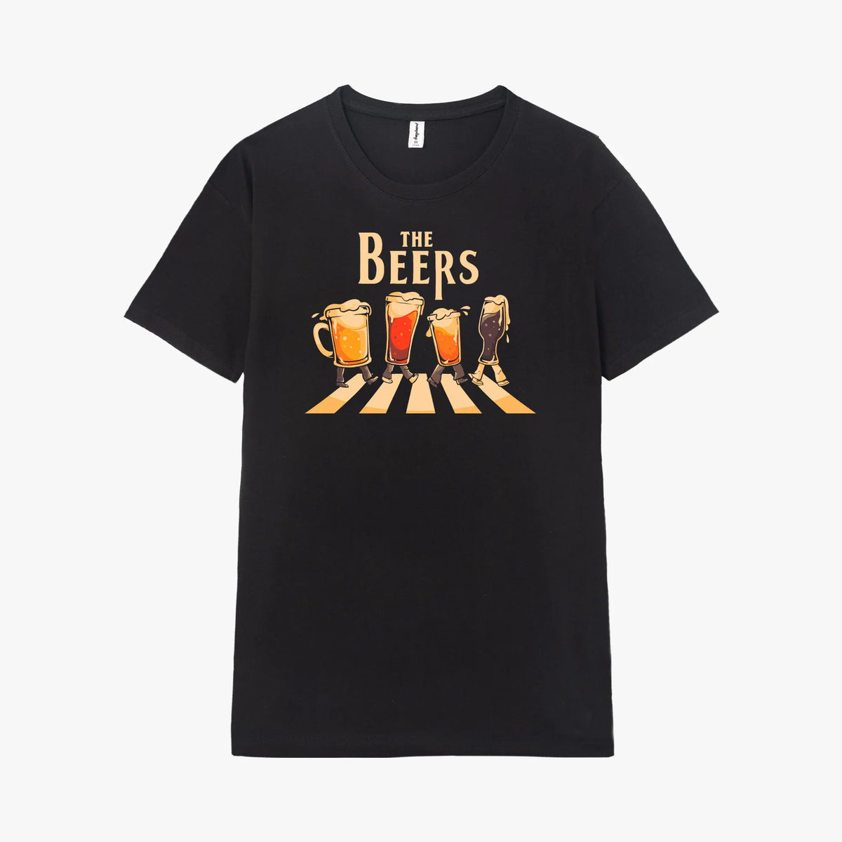 Camiseta manga corta The Beers negro profundo