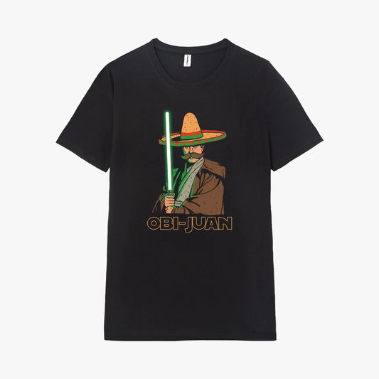Camiseta manga corta Obi Juan negro profundo