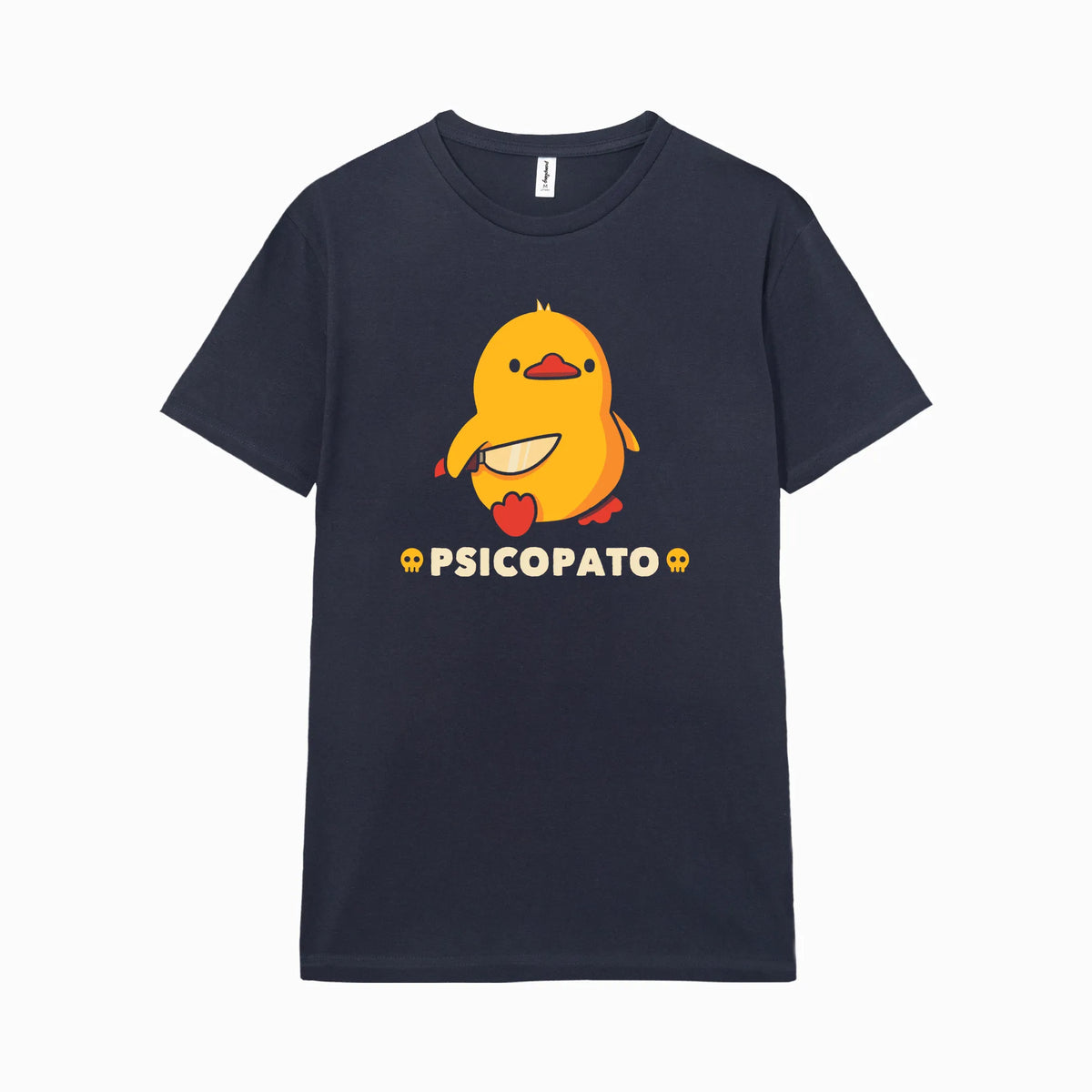 Camiseta manga corta Psicopato azul marino