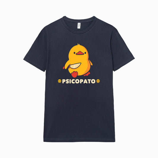 Camiseta manga corta Psicopato azul marino