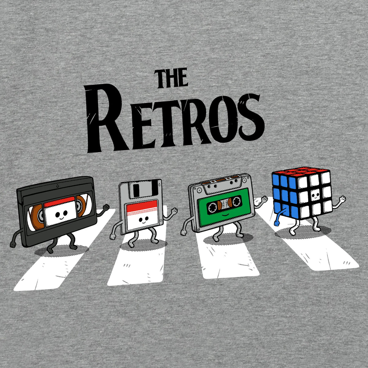 Camiseta manga corta The Retros gris mezcla