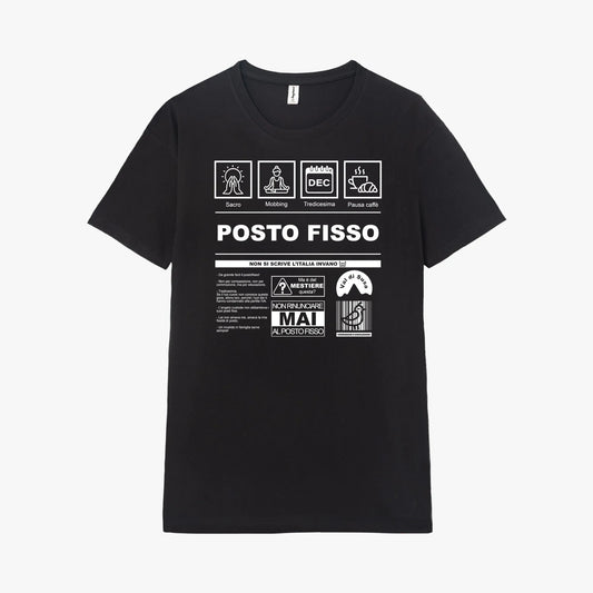 Camiseta manga corta Fissità Label negro profundo