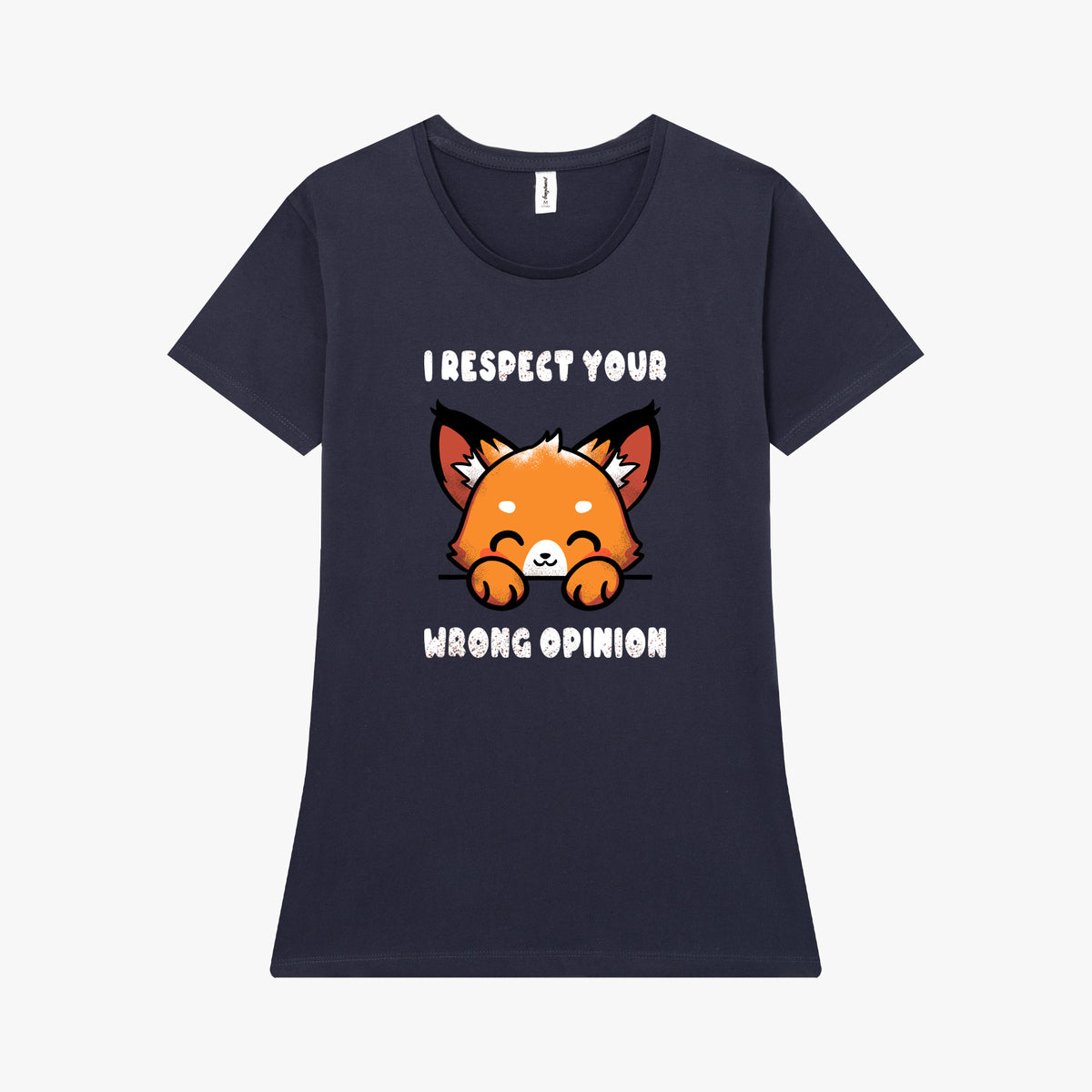 Camiseta manga corta Wrong Opinion rojo arándano