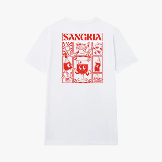 Camiseta manga corta Sangria blanco clásico
