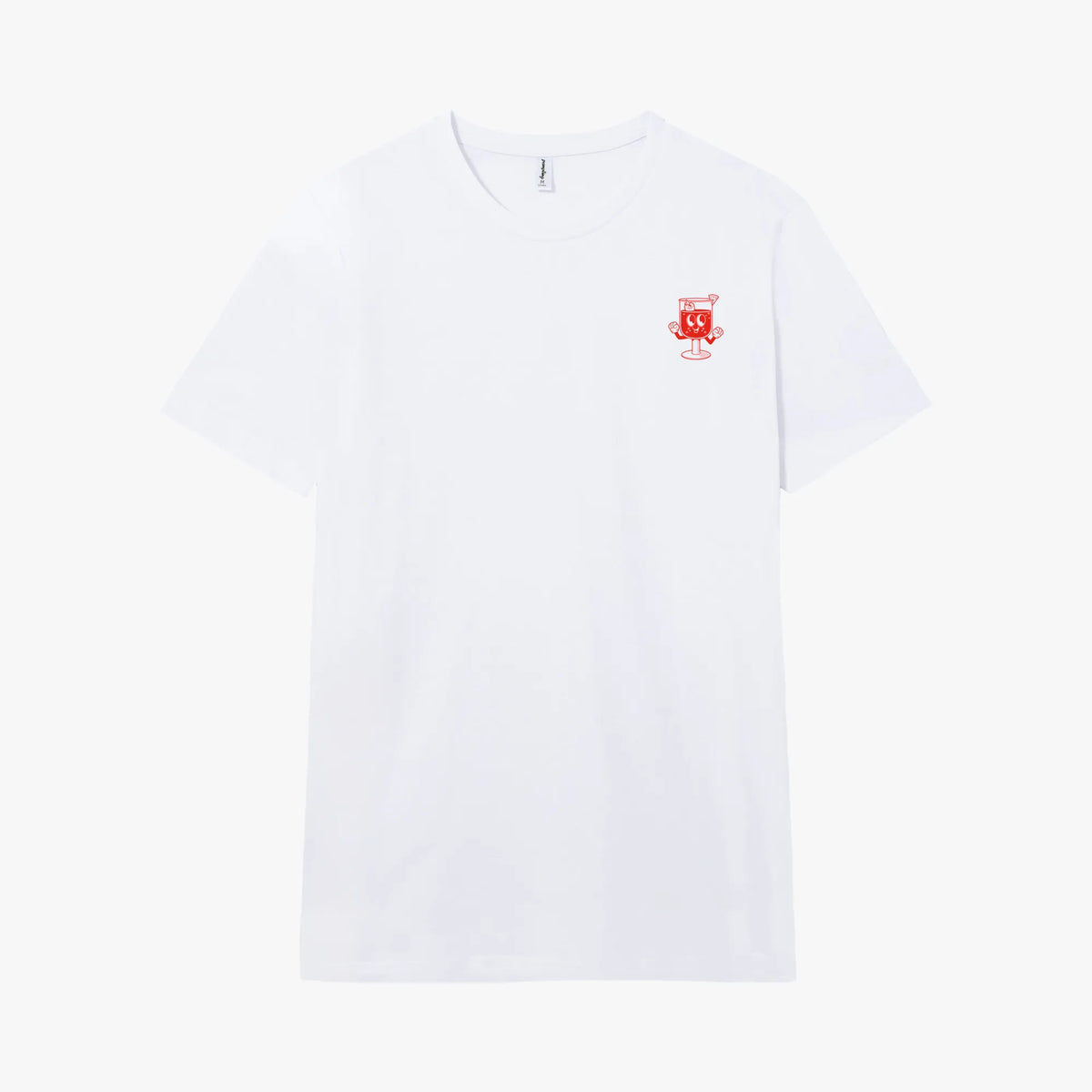 Camiseta manga corta Sangria blanco clásico