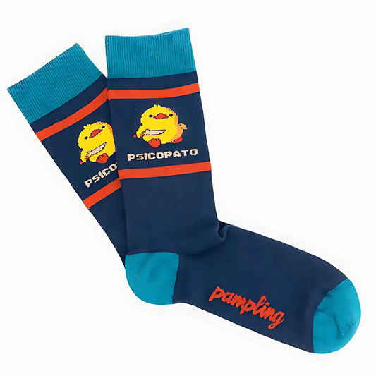 Calcetines largos Psicopato azul marino
