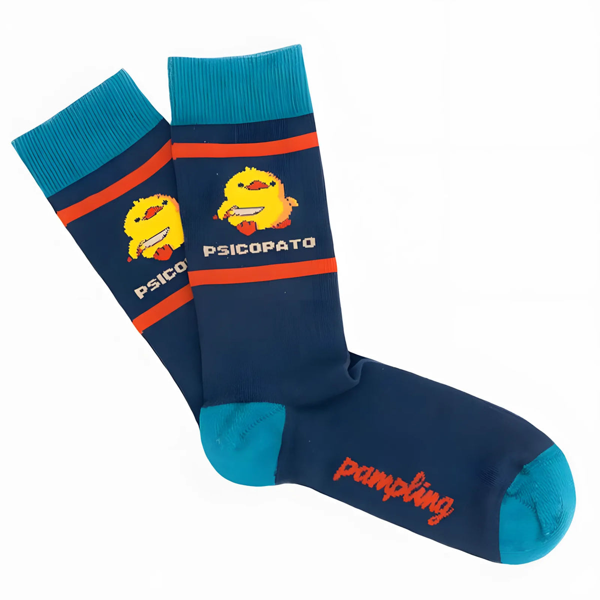 Calcetines largos Psicopato azul marino