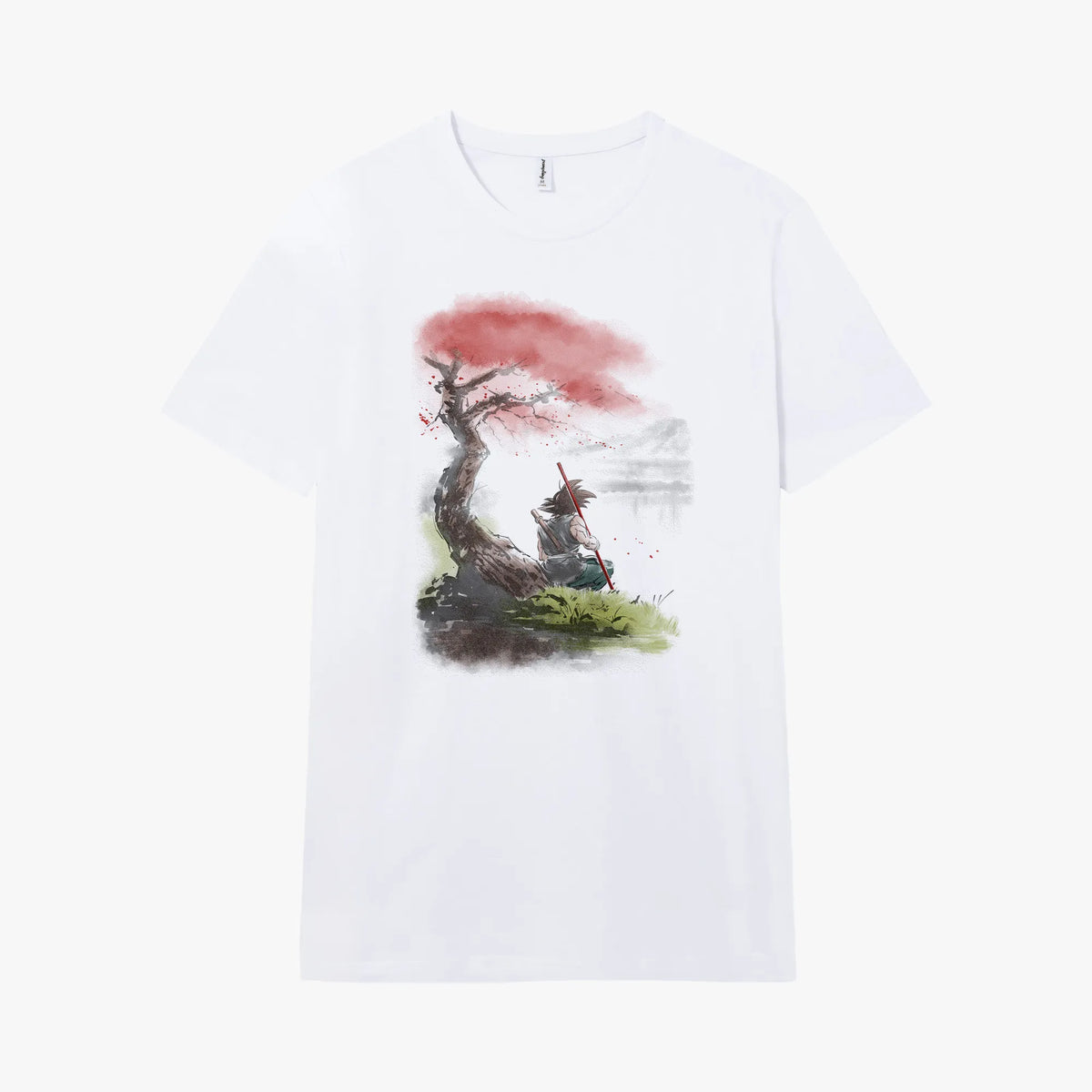 Camiseta manga corta Warrior Under The Tree blanco clásico