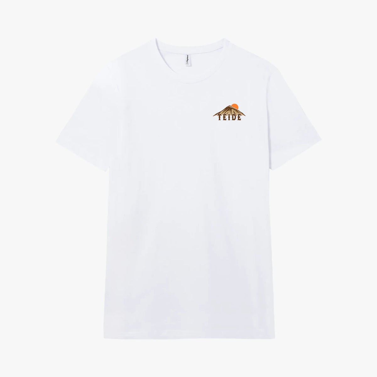 Camiseta manga corta Teide blanco clásico