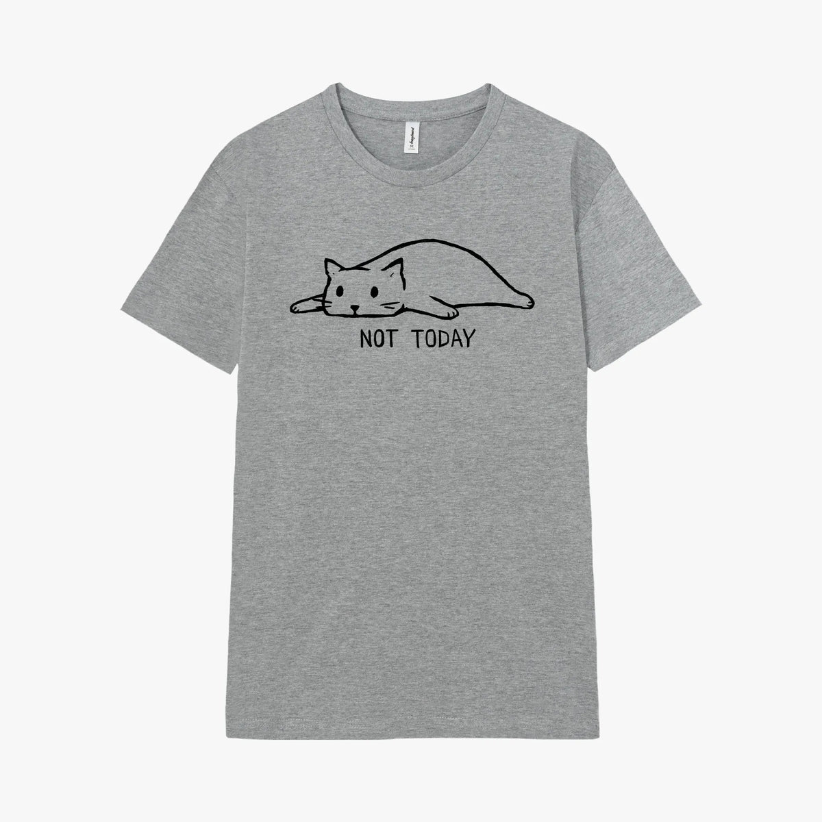 Camiseta manga corta Not Today gris carbón
