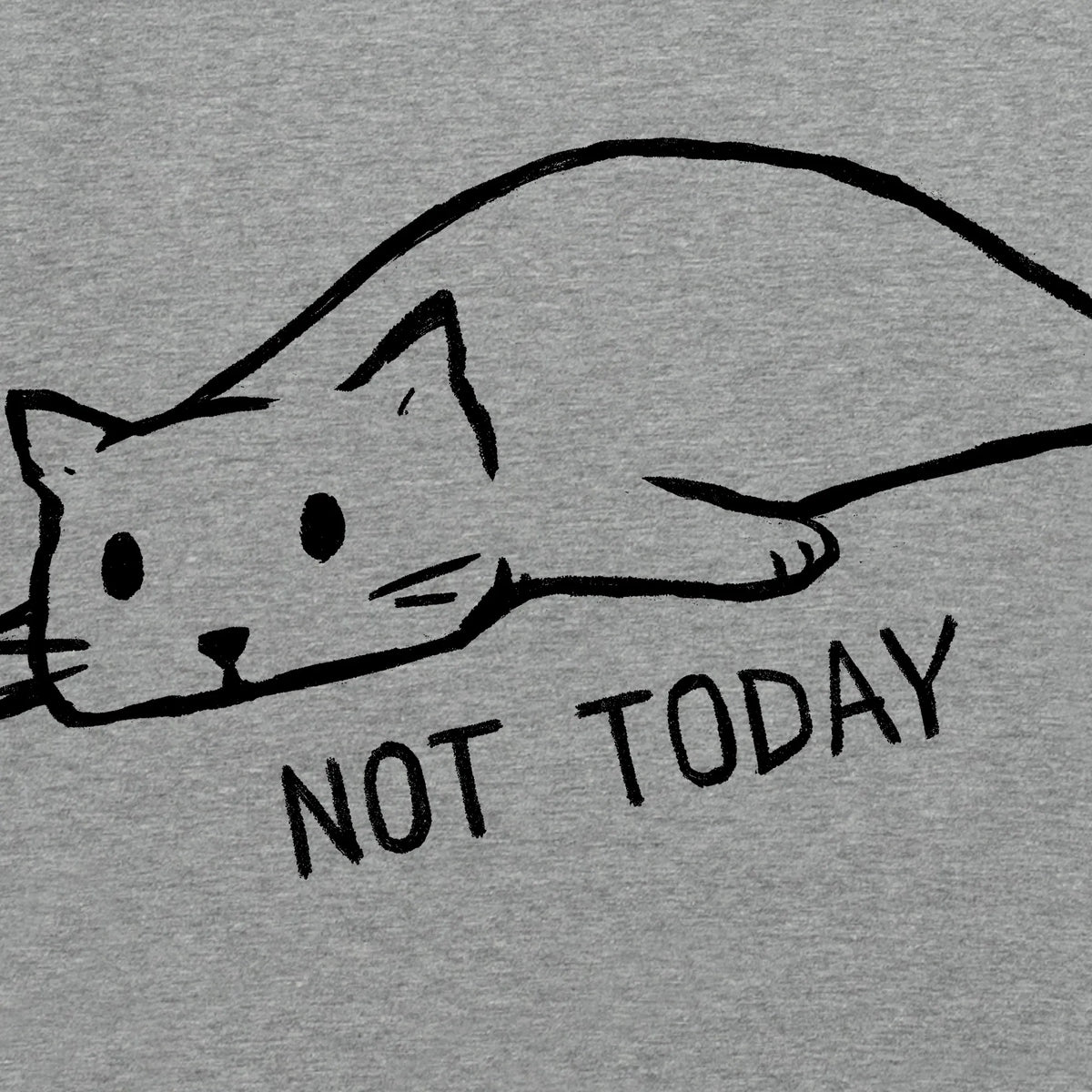 Camiseta manga corta Not Today gris carbón