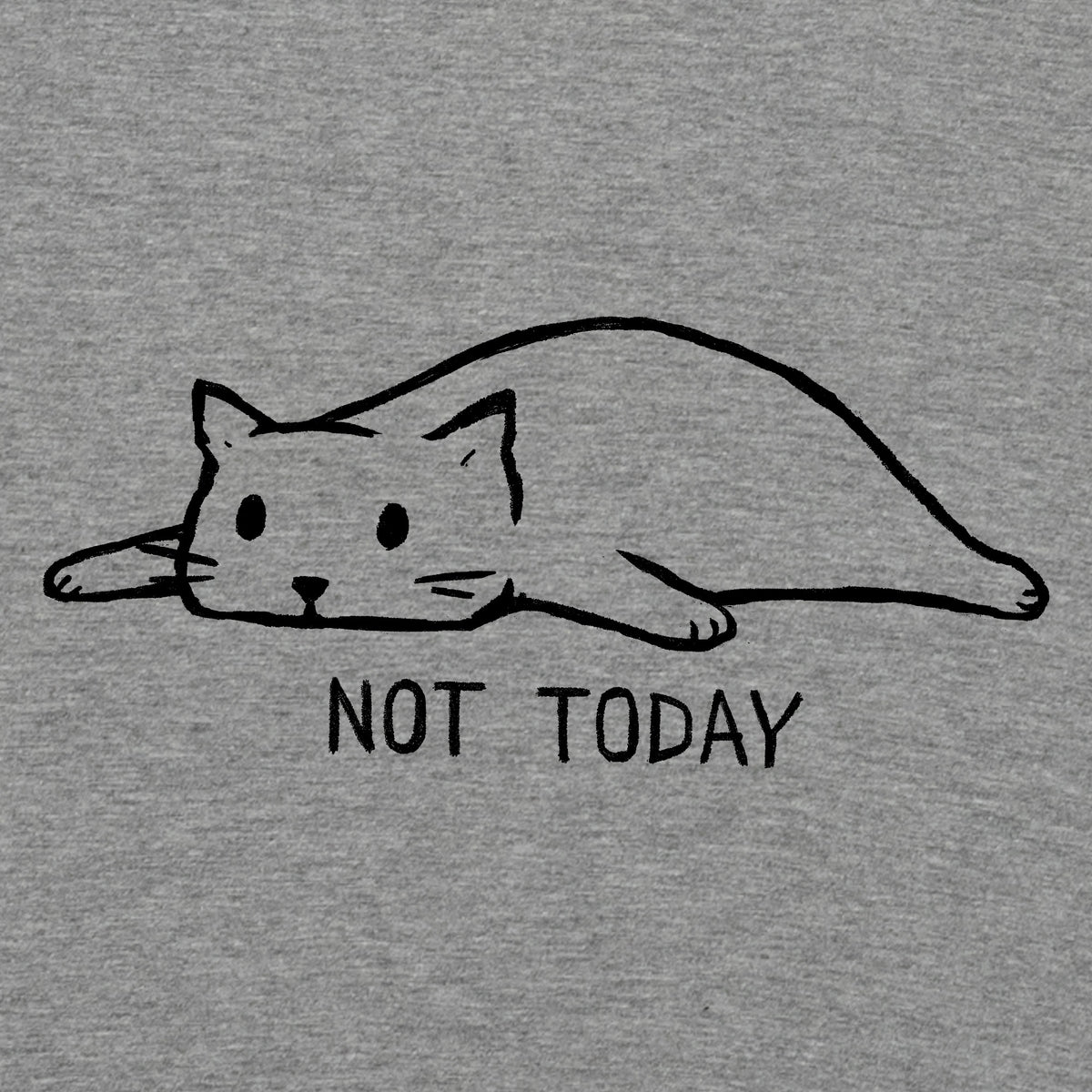 Camiseta manga corta Not Today gris mezcla mujer