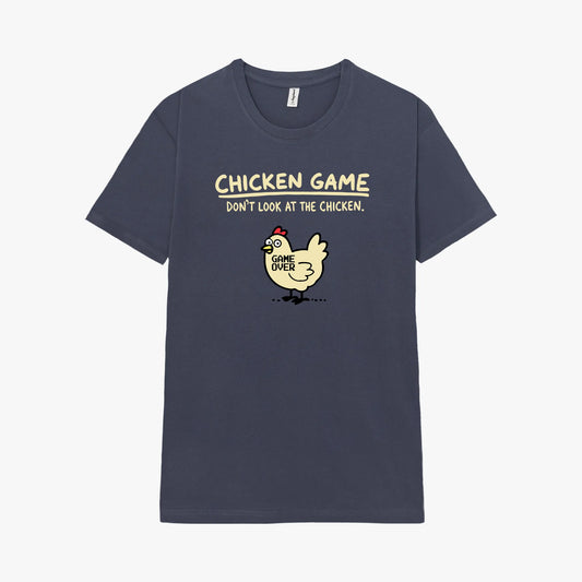 Camiseta manga corta Chicken Game azul vaquero