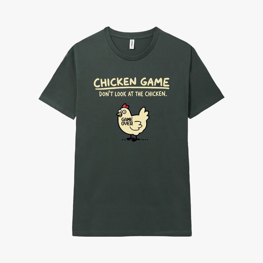 Camiseta manga corta Chicken Game verde bosque