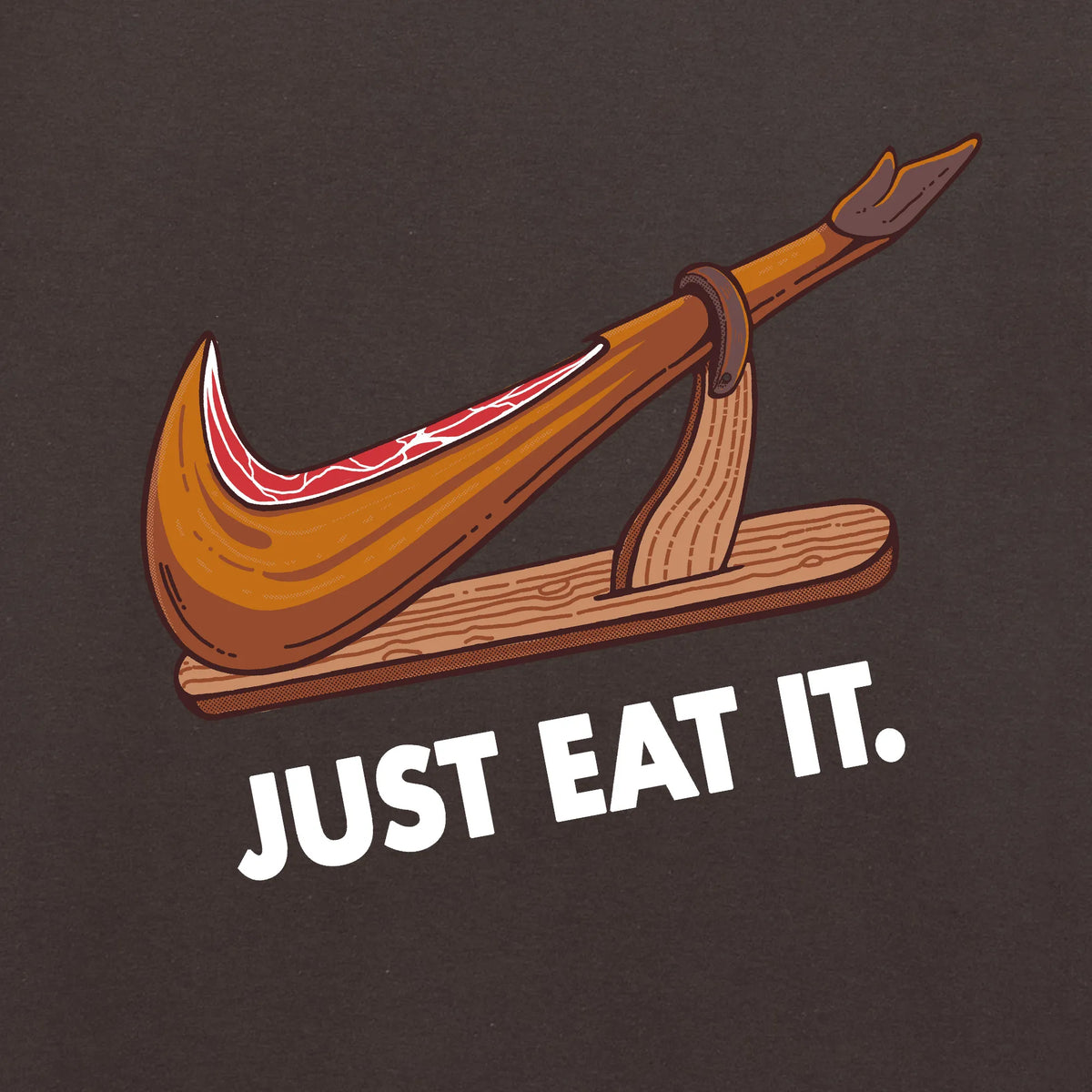 Camiseta manga corta Just Eat It gris carbón