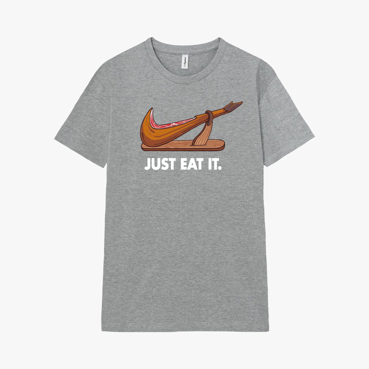 Camiseta manga corta Just Eat It gris mezcla