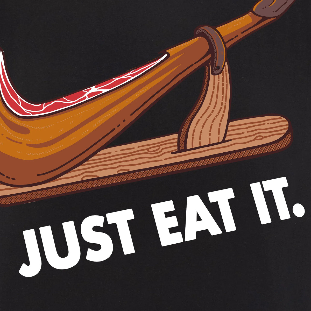 Camiseta manga corta Just Eat It negro profundo