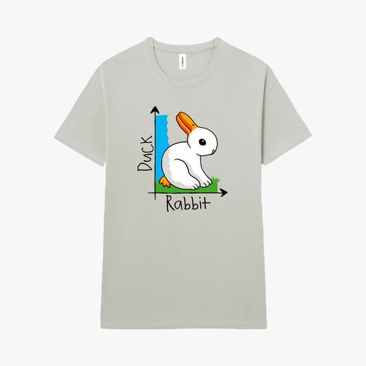 Camiseta manga corta Duck And Rabbit gris pacífico