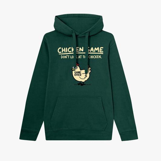 Sudadera con capucha Chicken Game verde bosque