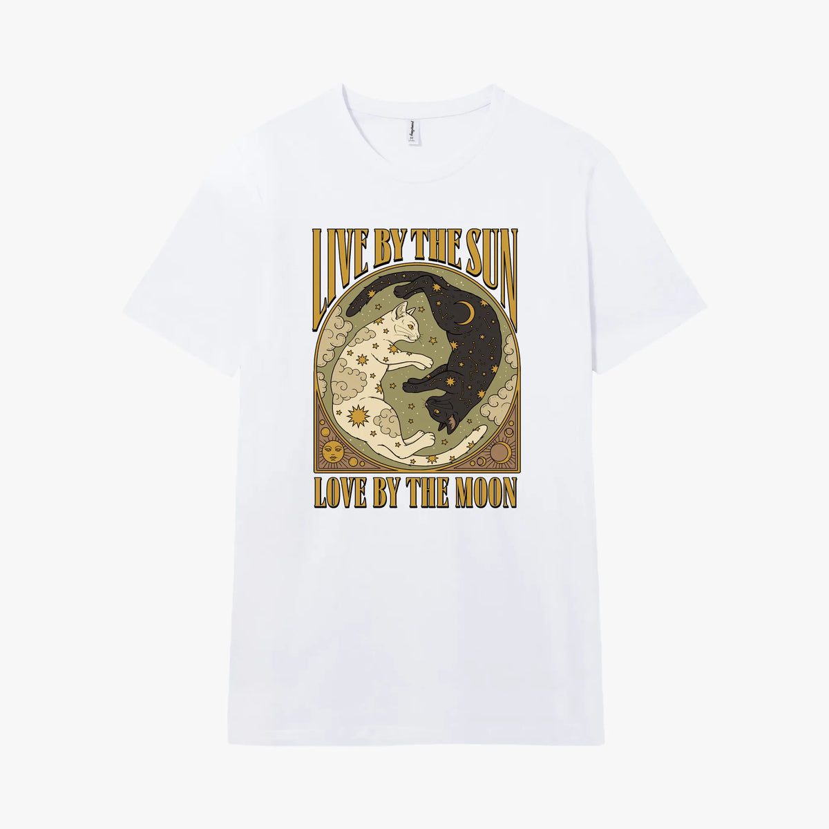 Camiseta manga corta Live By The Sun blanco clásico