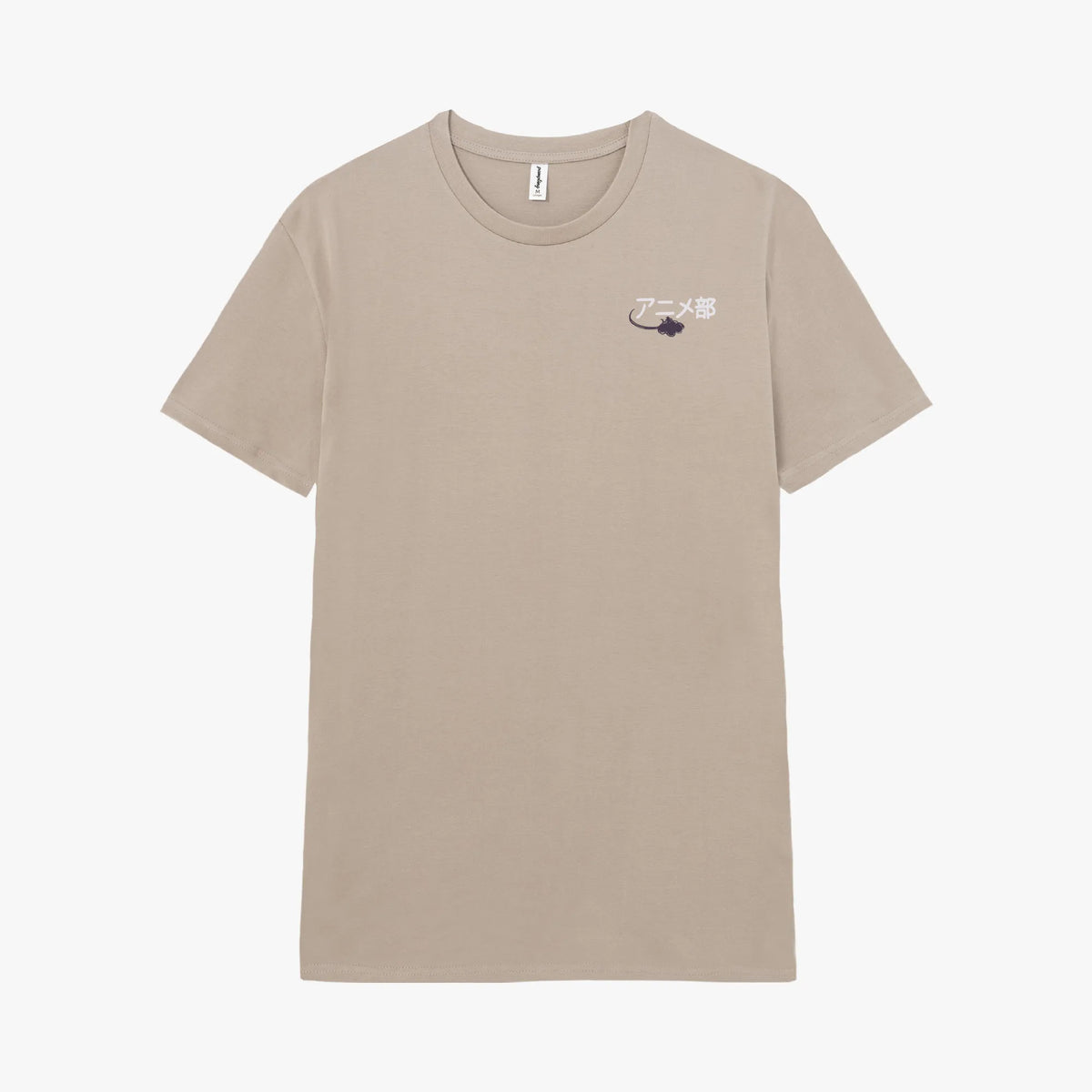 Camiseta manga corta Anime Club gris claro