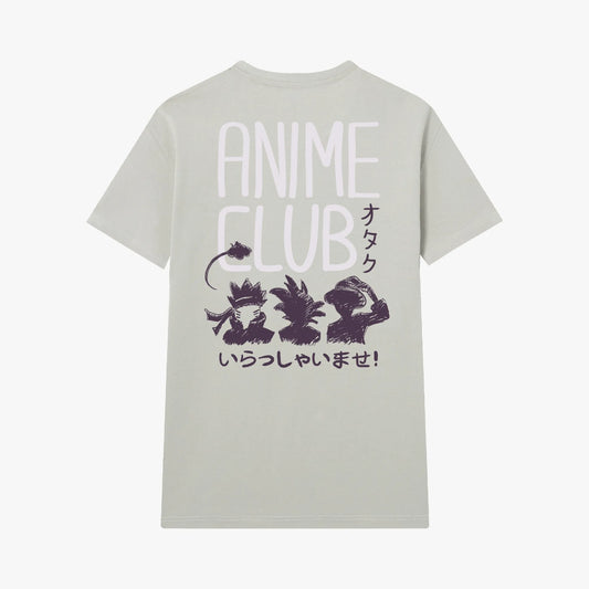 Camiseta manga corta Anime Club gris pacífico